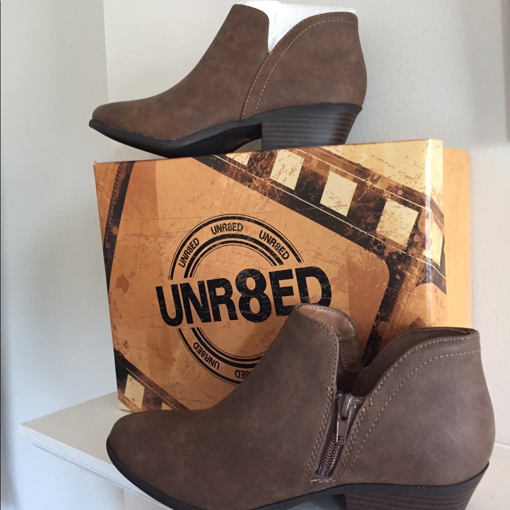NEW IN BOX - UNR8ED Brown Booties